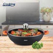 CRATITA ALUMINIU+CAPAC 28X8 CM,4.1L, DARK LINE, COOKING BY HEINNER