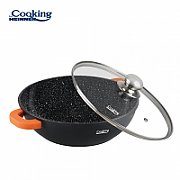 CRATITA ALUMINIU+CAPAC 28X8 CM,4.1L, DARK LINE, COOKING BY HEINNER
