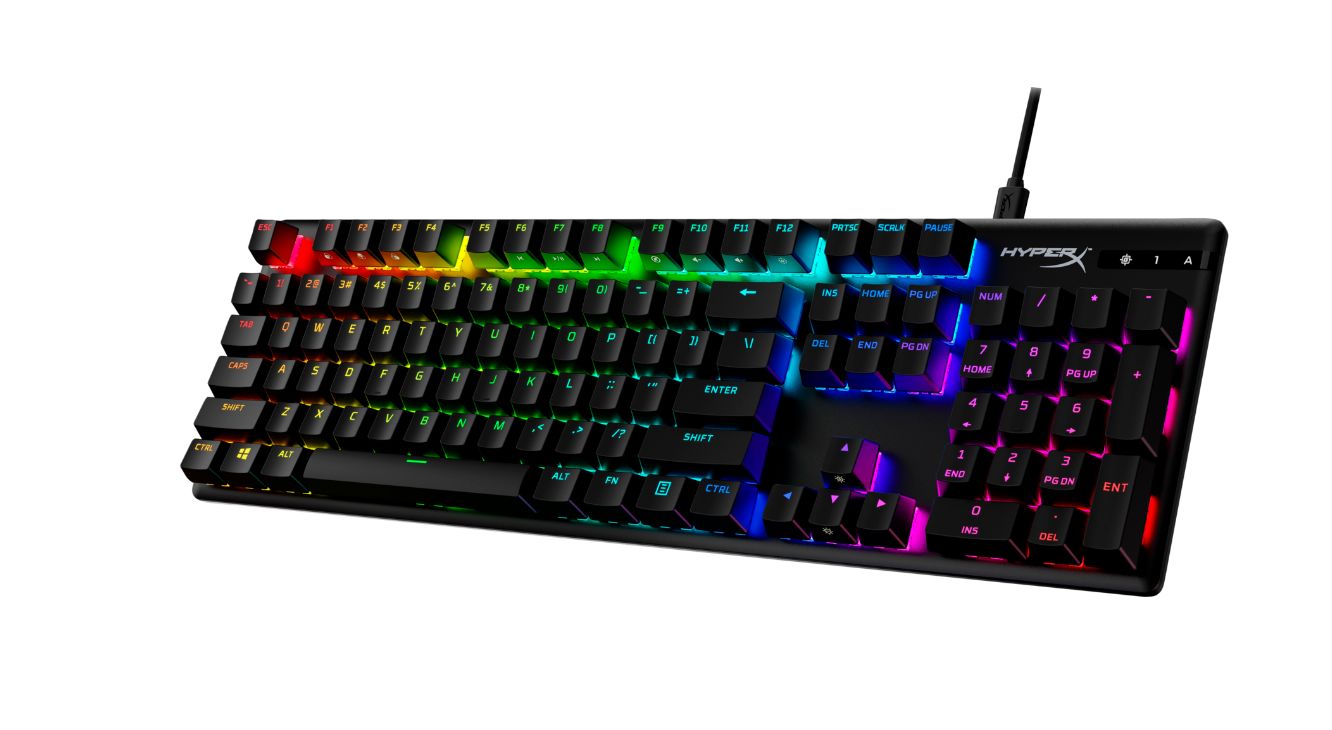 Tastatura HP HyperX Alloy Origins Core Pbt, Tastatura mecanica, Cablu USB Type-C detasabil, Iluminare RGB, Anti-Ghosting,Neagra