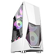 Case DK-3(ATX) WHITE, FRONT PANEL:METAL MESH COVER LEFT SIDE PANEL:TEMPERED GLASS 