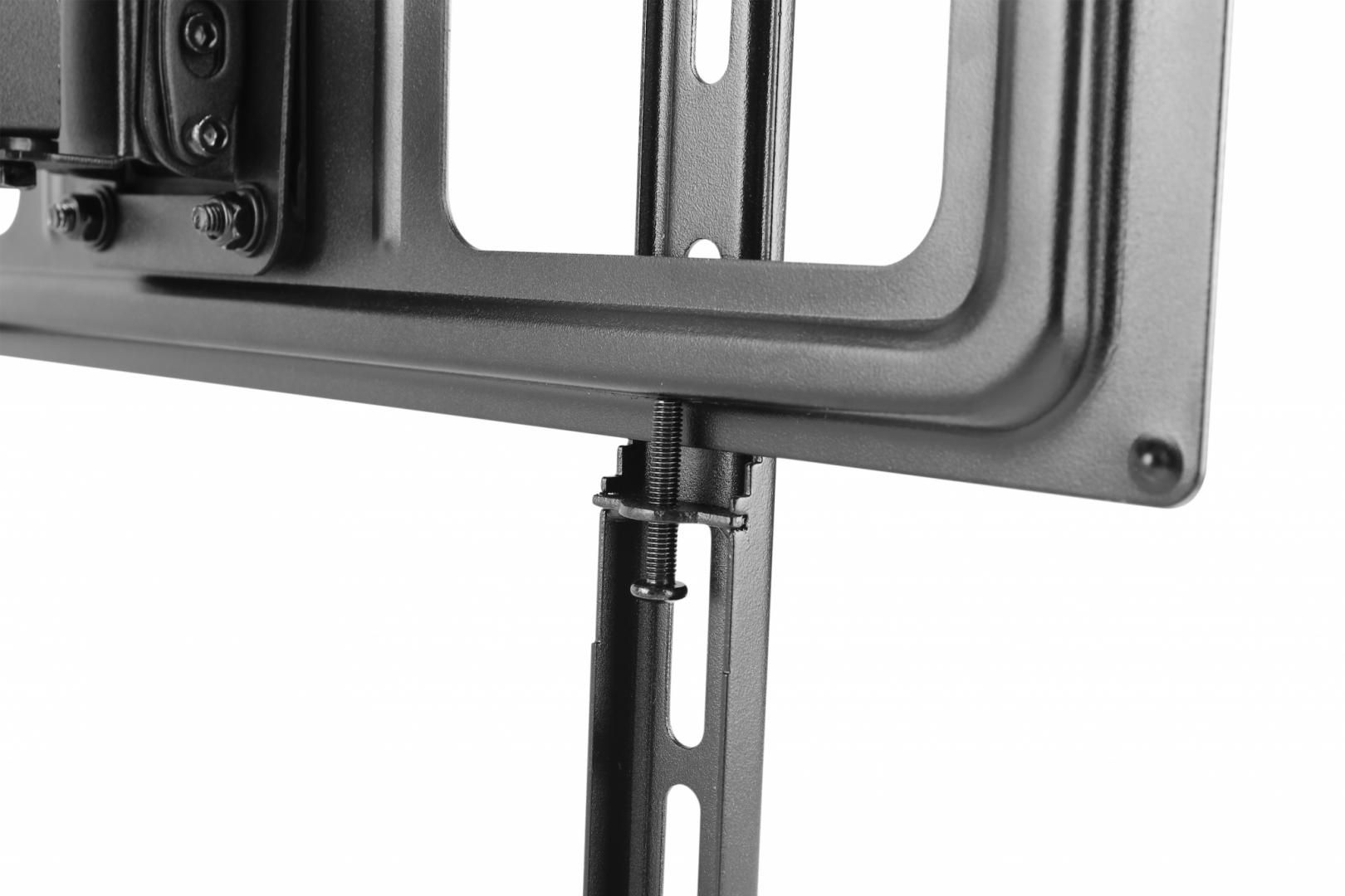 Suport de perete Akai cu inclinatie +10/-15°, diagonala display 32 -55 , VESA min. 75x75, VESA max. 400x400, suporta pana la 35kg, distanta fata de perete max 427mm, negru