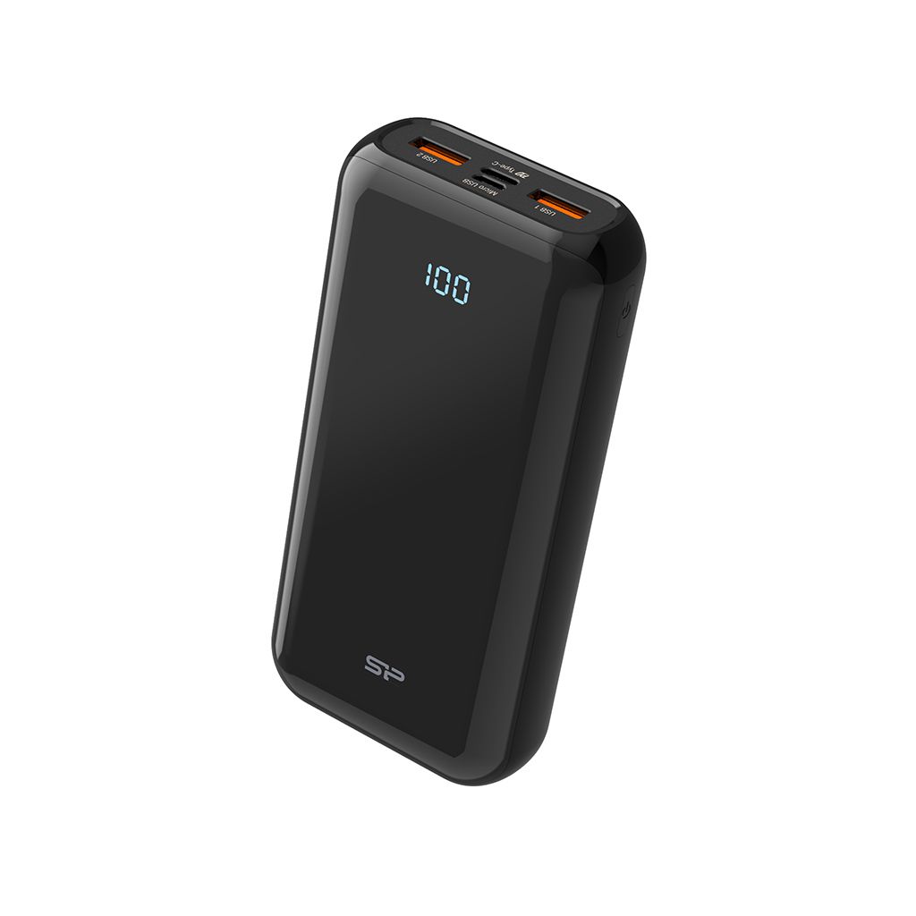SILICON POWER QS28 Powerbank 20000mAH microUSB Type-C Black