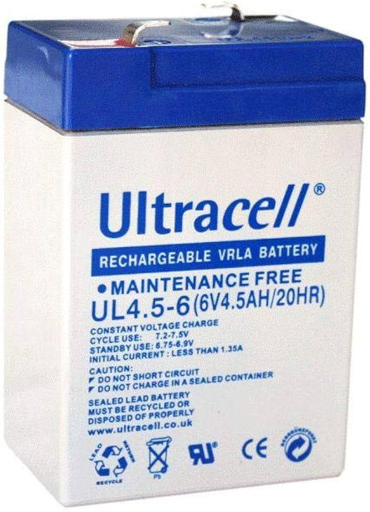 BATTERY 6V 4.5AH/UL4.5-6 ULTRACELL