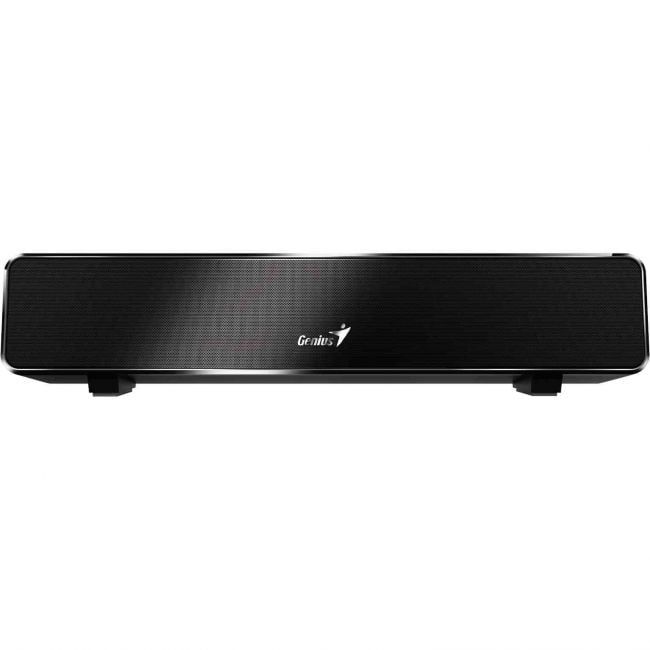 BOXE Genius Soundbar, RMS: 6W (3W x2), frecv. raspuns 110 Hz - 20 kHz Line-in jack 3.5 mm/USB dimensiuni 320 x 65 x 70 mm negru,  USB SoundBar 100   31730024400  (timbru verde 2 lei)