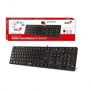 TASTATURA GENIUS USB, multimedia, 104 taste + 12 taste multimedia,  alb,  SlimStar 126   31310017408   (timbru verde 0.8 lei)