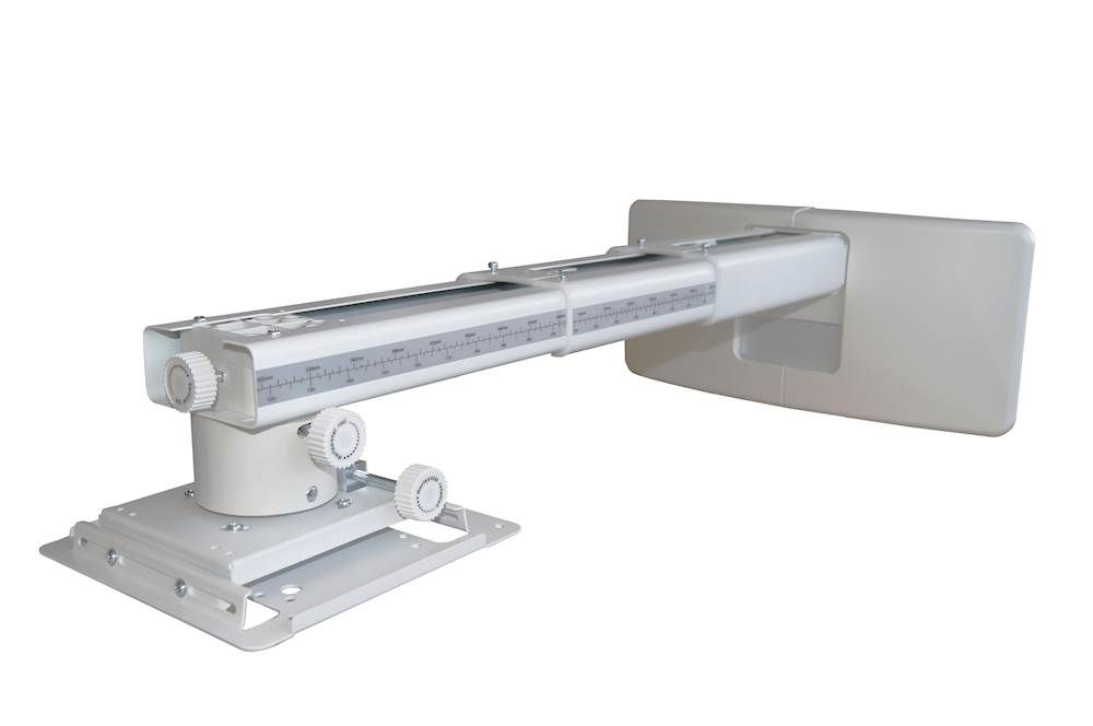 Suport videoproiector de perete Optoma OWM3000, distanta perete-proiector  407 - 822mm, alb