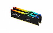 Memorie Kingston FURY Beast 32 GB DDR5 5600 MHz CL36, kit 2 x 16 GB, XMP 3.0, EXPO, Negru, RGB