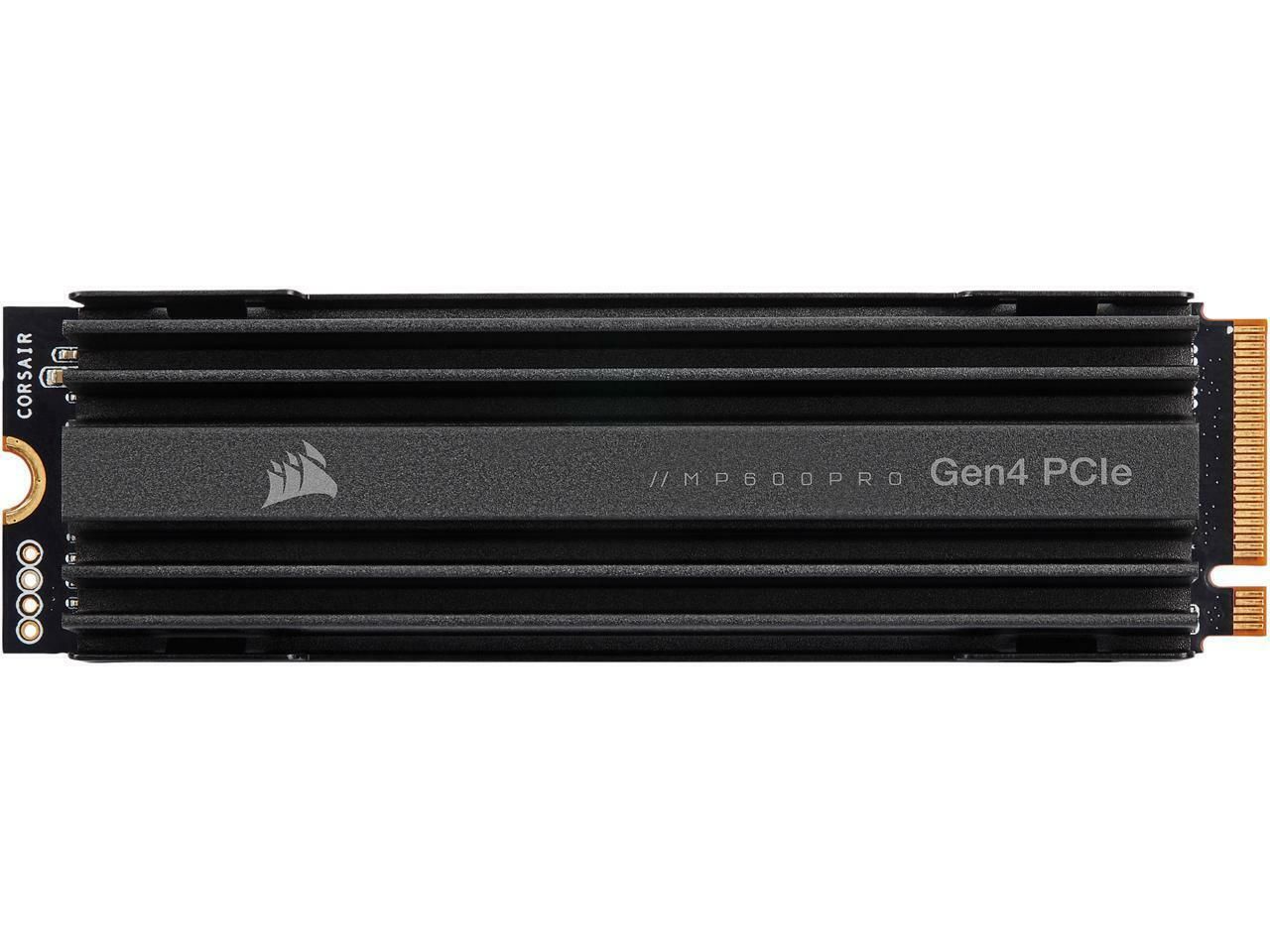 CORSAIR SSD Corsair MP600 PRO 4TB M.2 NVME PCIe 4  SSD Unformatted Capacity 4TB SSD Smart Support Yes Weight 0.072kg SSD Interface PCIe Gen 4.0 x4 SSD Max Sequential Read CDM Up to 6,850MB/s SSD Max Sequential Write CDM Up to 7,000MB/s Max Random Write QD32 IOMeter Up to 650K IOPS Max Random Read QD32