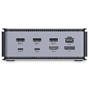 Docking station Lindy, interfete: USB-C la 6x USB-A/ 1x USB-C/1x RJ45/ 1x DisplayPort/1x HDMI/ 1x SD & 1x Micro SD/ 1x 3,5 mm/ 1x USB-C PD(power delivery), latime de banda 10Gbps, 10/100/1000 Mbps, rezolutie maxima (intrare) 7680x4320@60Hz, rezolutie maxima (iesire): un singur display 7680x4320