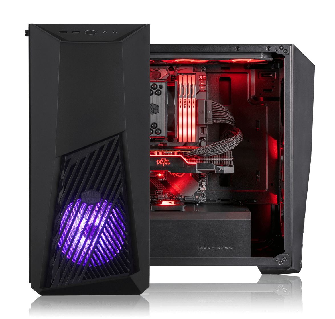 CARCASE Cooler Master MasterBox K501L RGB, ATX,U3+U2,Top filter,RGB fan*1,TD500Mesh body,TG,  MCB-K501L-KGNN-SR1  (timbru verde 0.16 lei)