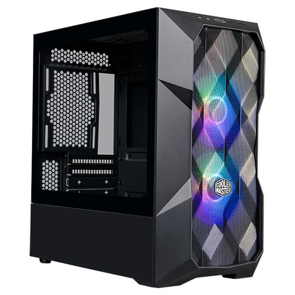 CARCASE Cooler Master TD300 Mesh, M-ATX,U3*2,ARGB Hub*1,Front PWM ARGB fan*2,Grey TG,  TD300-KGNN-S00  (timbru verde 0.19 lei)