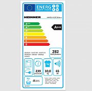 Uscator de rufe cu pompa de caldura Heinner HHPD-V10T2KA++, Capacitate incarcare 10kg, Clasa energetica A++, 15 programe de uscare, Display LED, Program rapid camasi 20 min, Program expres 34 min, Program Baby Care, Functie Start intarziat, Functie anti-sifonare, Usa Reversibila, Lumina cuva