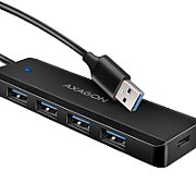 HUE-C1A, 4x USB 3.2 Gen 1, USB-C, 0.2m, USB Type-A, Negru