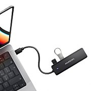 HUE-C1C, 4x USB 3.2 Gen 1, 0.2m, USB Type-C, Negru