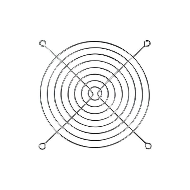 Grila ventiator ARCTIC, pentru orice ventilator PC 140 mm, oțel cromat, Argintiu