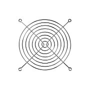 Grila ventiator ARCTIC, pentru orice ventilator PC 140 mm, oțel cromat, Argintiu