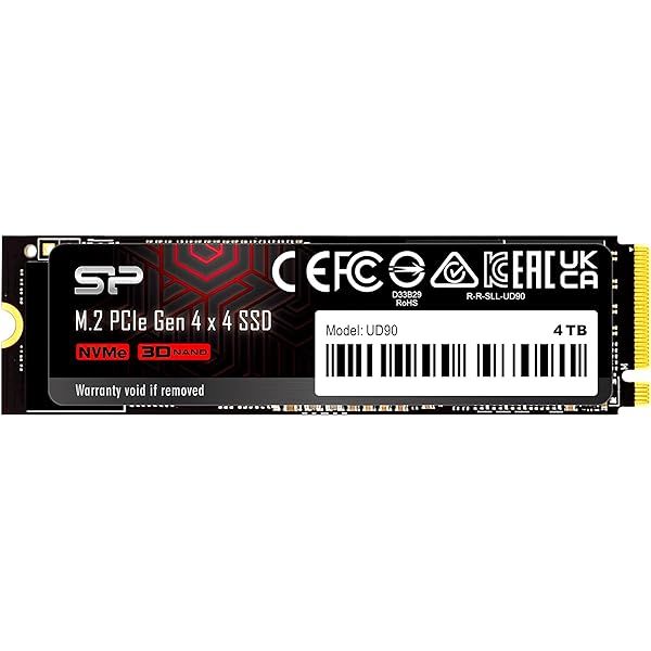 SILICON POWER COMPUTER & COMMUNICAT SILICON POWER SSD UD90 4TB M.2 PCIe NVMe Gen4x4 NVMe 1.4 5000/4800 MB/s