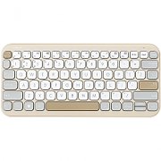 Tastatura wireless ASUS KW100, Culoare: Oat Milk, Greutate: 0.374 ASUS Marshmallow Keyboard KW100 este o tastatura wireless compacta, ultrasubtire, cu un design minimalist.Este compatibila cu dispozitivele Windows, ChromeOS, MacOS, iOS si iPadOS, tastatura ASUS Marshmallow KW100 ofera o