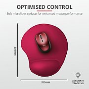 Mouse pad Trust BigFoot Mouse Pad, Small, red