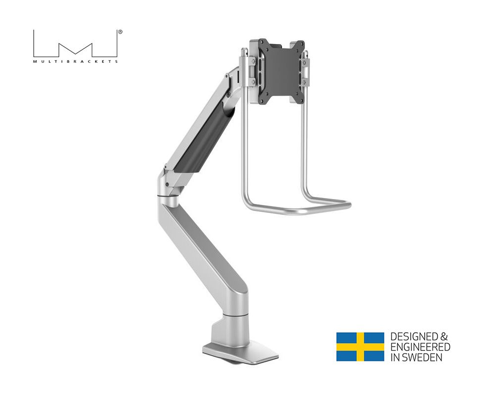 Suport Monitor Gas Lift Multibrackets MB-2598 cu maner, 15  - 32  , min.2 - max.10 kg, argintiu
