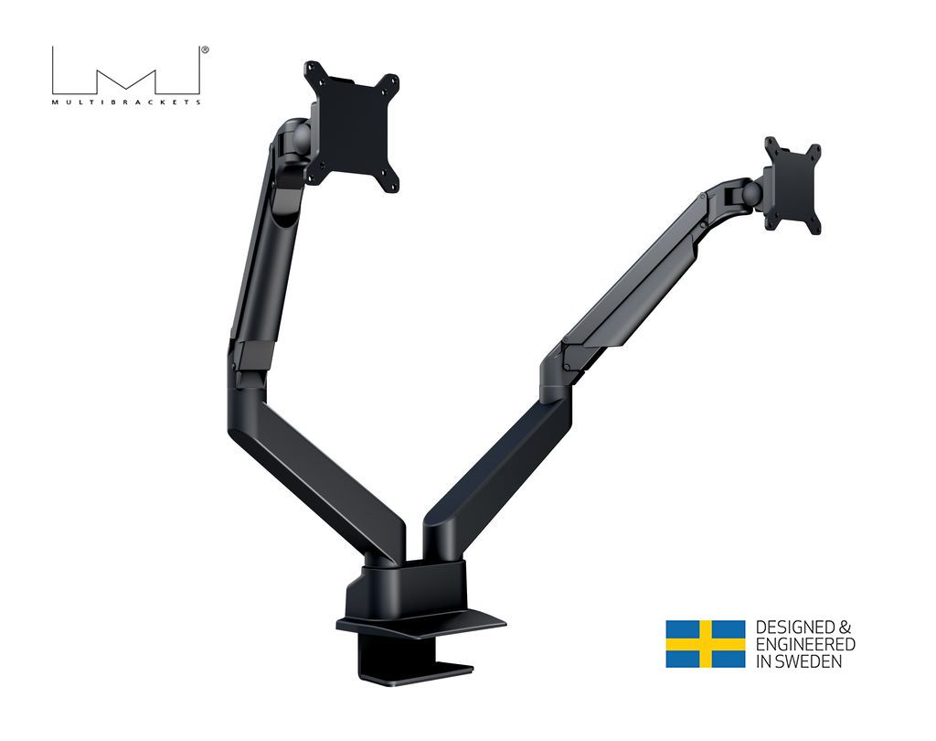 Suport monitor Dual Multibrackest HD MB-4207, 15 -32 , max 10 kg per monitor, negru