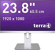 Monitor 23.8 inch LED TERRA 2448w 1920 x 1080 pixeli, 60 Hz, 5 ms, Negru