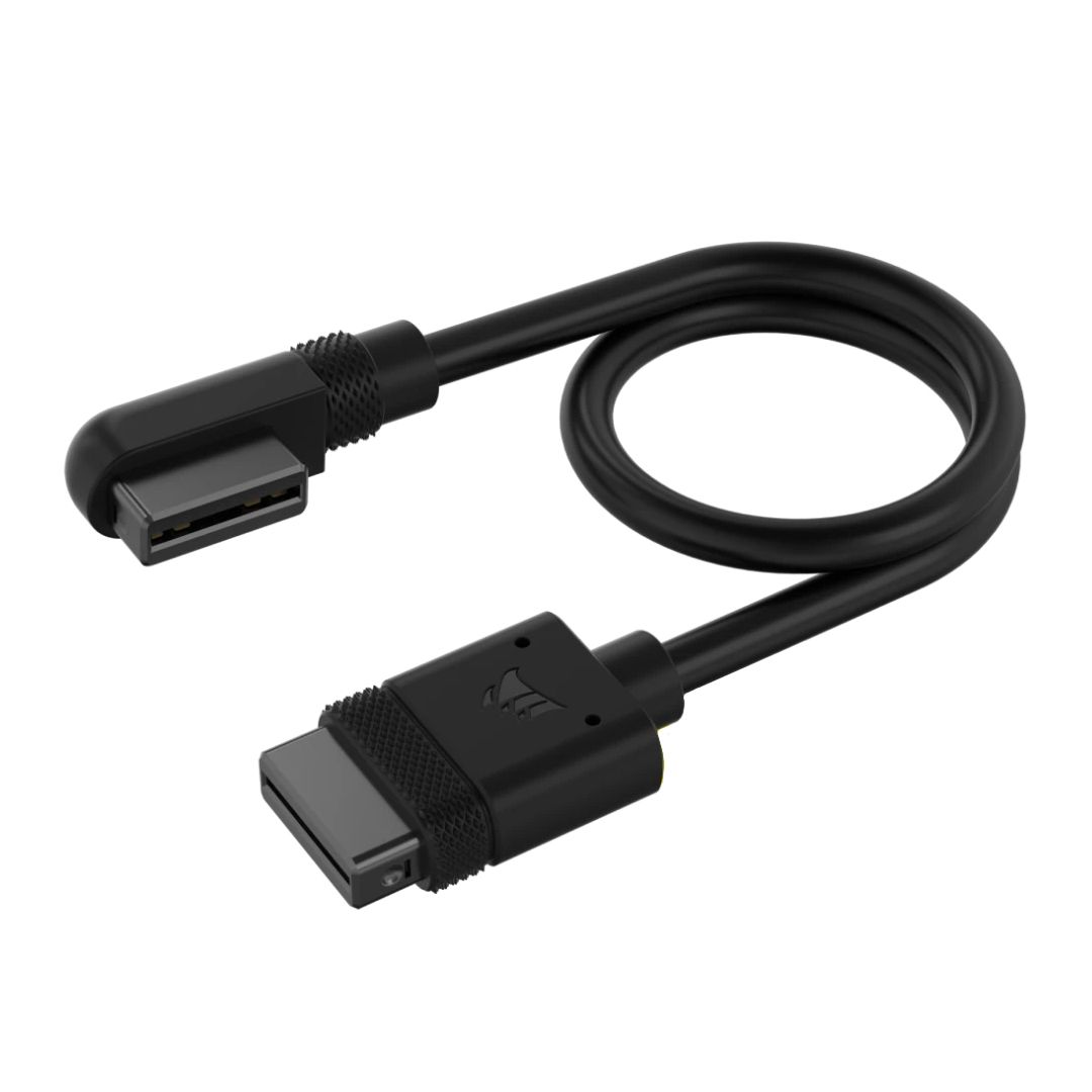 Cablu iCUE Link 90°, 200mm, kit 2 buc, Negru