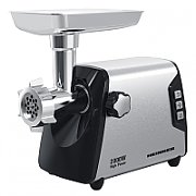 Masina de tocat Heinner HMG-Y2000SS, putere maxima: 2000W, angrenaj metalic si carcasa din aluminiu, functie reverse, cutit inox, 3 site metalice, accesorii carnati si kibbe, buton switch cu 2 viteze, capacitate tocare: ~3kg/min, carcasa inox