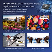 Ecran profesional LFD Monitor Signage Sony BZ40L, 55  (140cm), UHD, operare 24/7, luminozitate 700nit, panel IPS, backlight Direct LED, timp răspuns 8ms, contrast static 1200:1, contrast dinamic 600000:1, mătuire 47% with low reflection, Android 10, stocare 32GB.  Miracast, Chromecast built-in