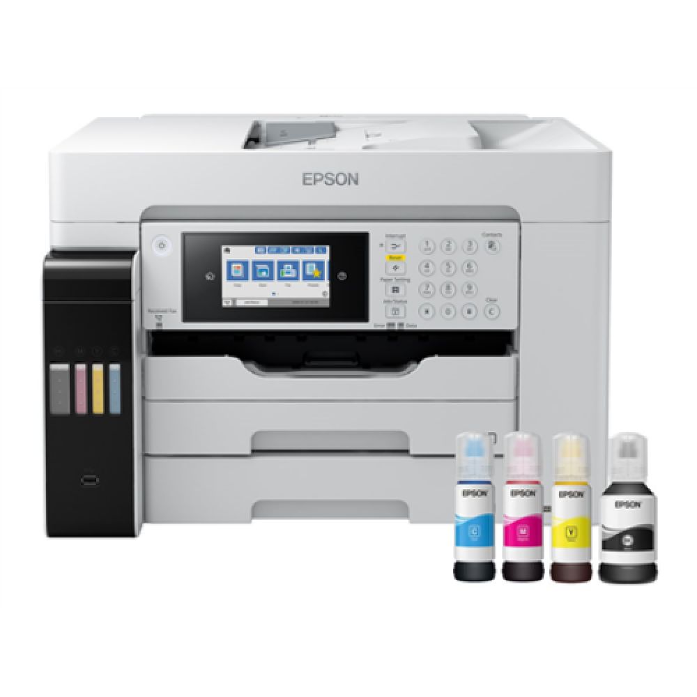 Imprimanta multifunctionala inkjet color Epson L15180, A3, duplex, ADF, USB 2.0, Wi-Fi, 25 ppm