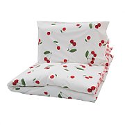 SET DE PAT SINGLE BUMBAC CHERRY