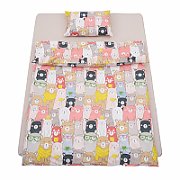 SET DE PAT SINGLE BUMBAC ANIMALS