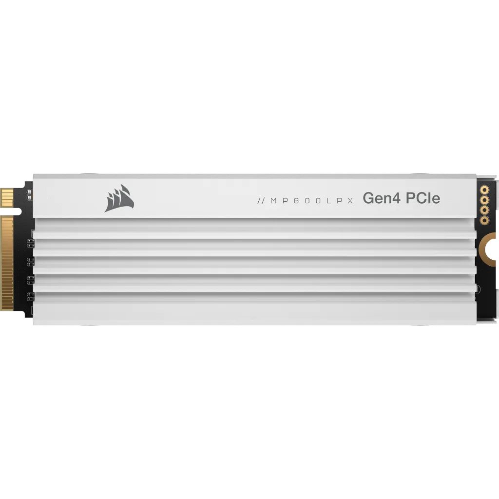 CORSAIR MP600 Pro LPX, 4 TB, PCIe Gen4, NVMe, M.2 2280, compatibil PS5, Alb