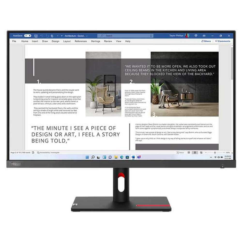 Monitor 27 inch LED Lenovo ThinkVision S27i-30 1920 x 1080 pixeli, 100 Hz, 4 ms, Grey