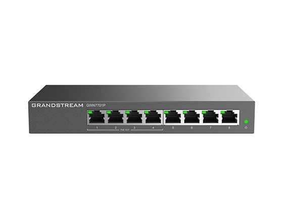 Switch GrandStream GWN7700P, 5 porturi 10 / 100 / 1000 MBs