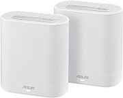 Asus ASUS ExpertWiFi EBM68 (2PK) AX7800 Tri-Band WiFi 6 Mesh WiFi System, suitable for all businesses, supports up to 5 SSIDs, customized guest portal, 2.5 Gbps port, enterprise-grade network security and easy management ASUS ExpertWiFi app