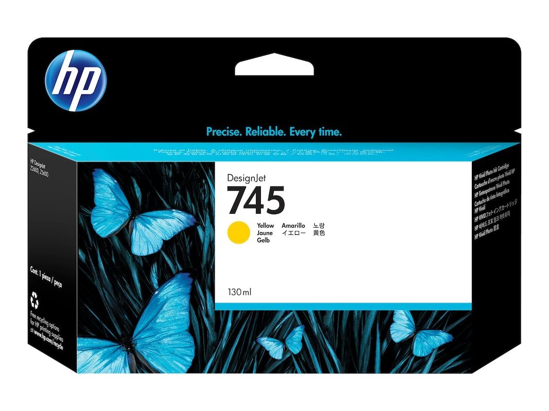 HP 745 Ink Cartridge Yellow 130 ml
