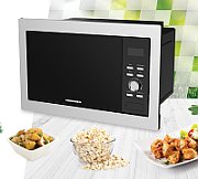 CUPTOR CU MICROUNDE INCORPORABIL HEINNER HMW-BI2360SS, CAPACITATE 23L, CONTROL DIGITAL, DISPLAY LED, PUTERE CUPTOR 800W, PUTERE GRILL 1000W, 5 TREPTE DE PUTERE, TIMER, TIMP MAXIM DE GATIRE 60 MIN, FUNCTIE DECONGELARE, SEMNAL SONOR LA FINALIZAREA PROGRAMULUI, BLOCARE ACCES COPII, DIAMETRU PLATOU