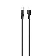 Cablu alimentare si date Serioux  USB Type-C (T), 1 m, negru