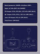 Prelungitor cu Protectie Serioux QC3.0. Parametri nominali: 2500W-10A(Max) 250V Intrare: AC100-250V 10A 50/60HZ Ieșire PD: 5V=3A 9V=2.22A 12V=1.67A 20W (MAX) Ieșire QC: 5V-3A 9V=2A 12V=1.5A 18W (MAX) Ieșire Auto-ID: 5V-2.4A 12W (MAX) Putere totală: 20W MAX