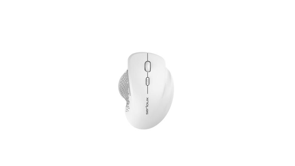 Mouse Serioux Glide 515 Wireless, Alb, Senzor: Optic, DPI: 800/ 1200/ 1600, conexiune: Dongle USB 2,4 GHz, banda de frecventa: 2,4 GHz, click silentios, design ergonomic, alimentare: 1 baterie AA inclusa, 1,5 V, cerințe OS: Win, Mac, Vista
