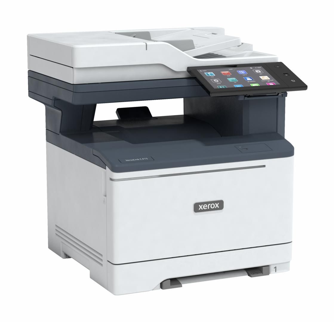 Imprimanta laser color Xerox C415, A4, duplex, ADF, USB 2.0, Wi-Fi, Bluetooth, 40 ppm negru, 40 ppm color