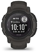 Ceas Garmin Instinct 2 Plus Solar, Graphite  Sistem inchidere  Catarama Dimensiune carcasa (mm)  45 Latime curea/bratara 22 mm Stil Sport, Casual Sistem de operare compatibil Android/ iOS Conectivitate Bluetooth, ANT+ Brand compatibil Universal Display Digital Stil display Rotund