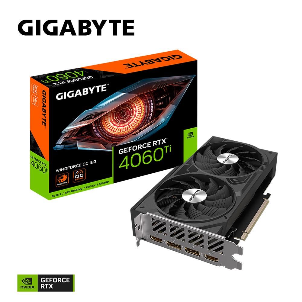 Placa video GIGABYTE GeForce RTX 4060 Ti WINDFORCE OC 16 GB GDDR6 128 bit
