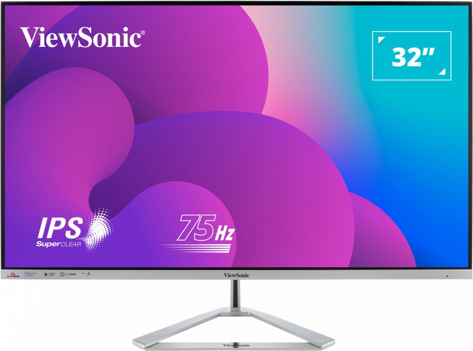 Monitor 31.5 inch ViewSonic VX3276-MHD-3 1920 x 1080 pixeli, 75 Hz
