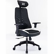 Scaun gaming Serioux Kyrian, adjustabil, piston pe gaz clasa 4, manere 3d, tetiere reglabile, baza stea cu 5 picioare, suporta pana la 150 kg, alb