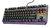 Tastatura Trust GXT834 Callaz Tenkeyless cu fir mecanica, conexiune USB-A male 2.0, switch type linear,  numar taste 87, iluminare LED  negru