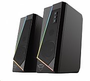 Boxe Trust GXT609 Zoxa cu fir, USB 2.0, putere maxima RMS 12W, frecventa raspuns 20 Hz - 20.000 Hz, iluminare RGB LED, negru