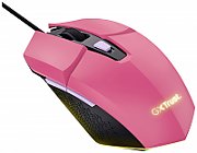 Mouse Trust GXT110W Felox cu fir, interfata USB 2.0, rezolutie maxima 6400 DPI, 6 butoane, roz