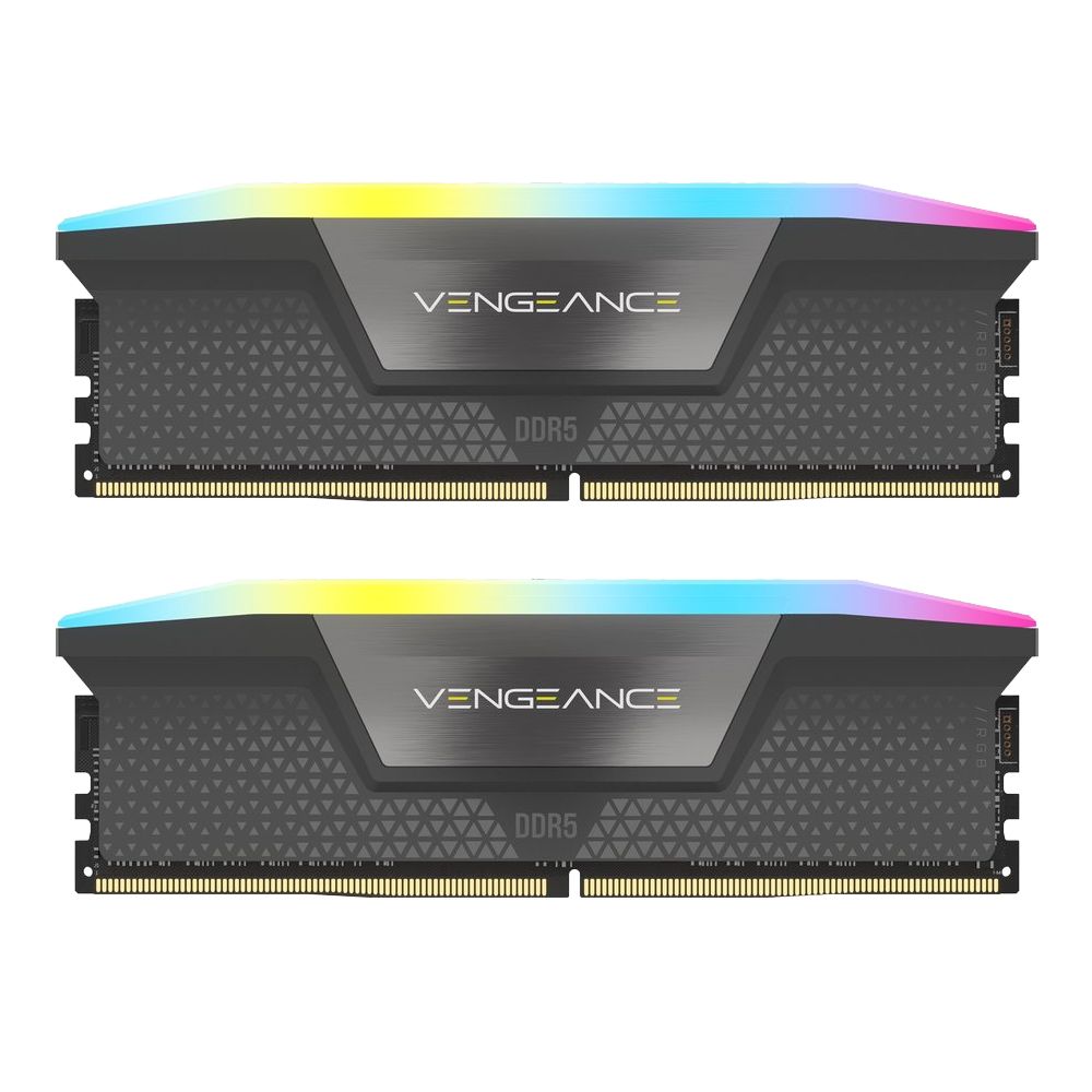 Memorie Corsair Vengeance 32 GB DDR5 5600 MHz CL40, kit 2 x 16 GB, EXPO, Gri, RGB